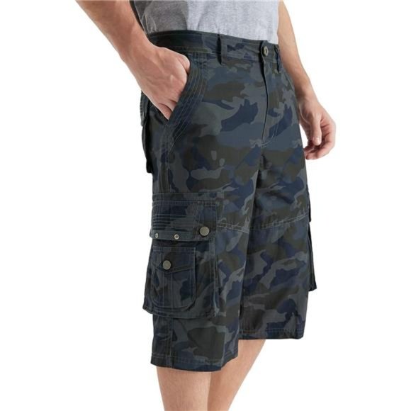 Shorts Mens Capri Long Twill Cargo Shorts Below Knee 13 Inches Cotton
